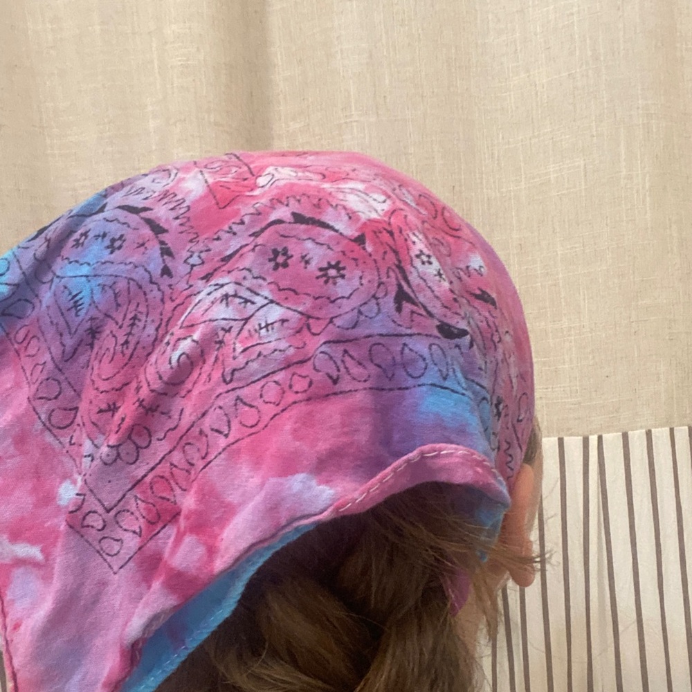Pink and Blue Bandana